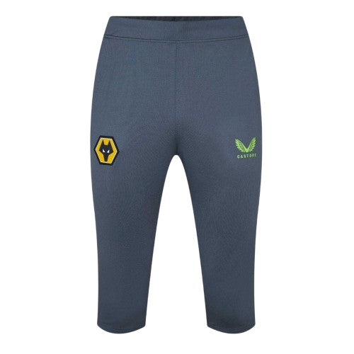 Front - Castore Mens Wolves 3/4 Shorts