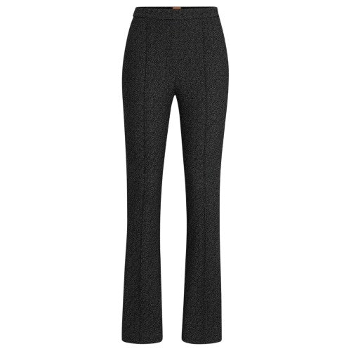 Front - Boss Womens/Ladies Tubeka Textured Slim Trousers