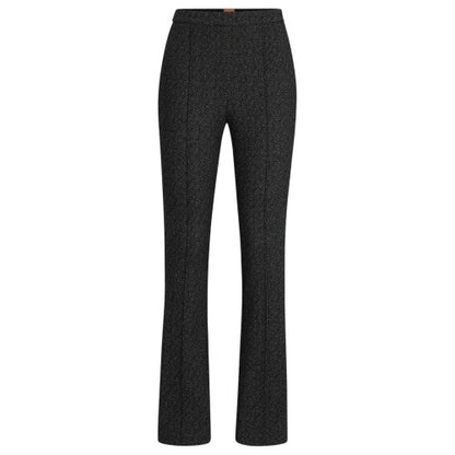 Front - Boss Womens/Ladies Tubeka Textured Slim Trousers