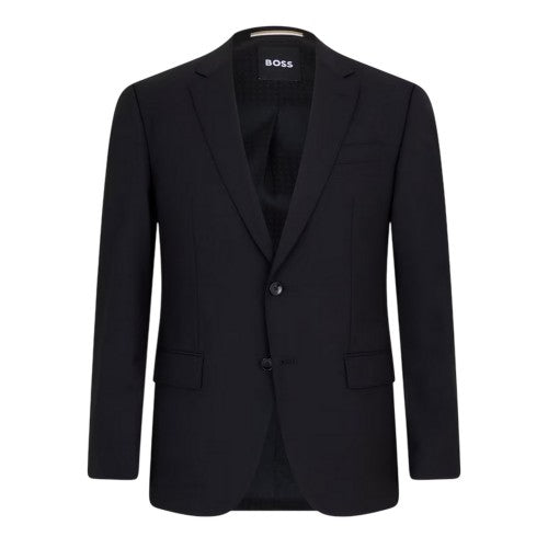 Front - Boss Mens Lapel Collar Suit Jacket