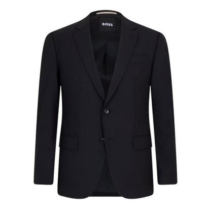 Front - Boss Mens Lapel Collar Suit Jacket