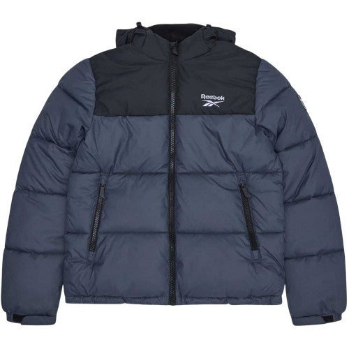 Front - Reebok Mens Hooded Regular Puffer Jacket