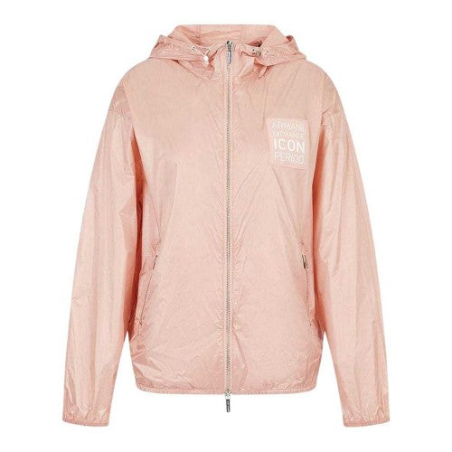 Front - Armani Exchange Womens/Ladies Logo Full Zip Jacket