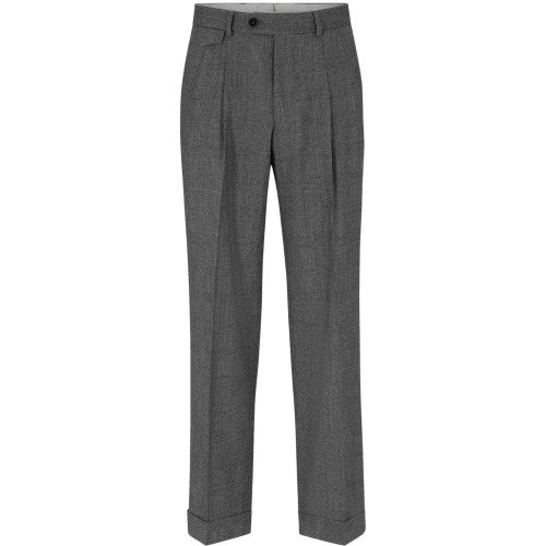 Front - Boss Mens Pleated Trousers