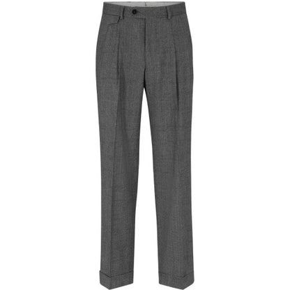 Front - Boss Mens Pleated Trousers