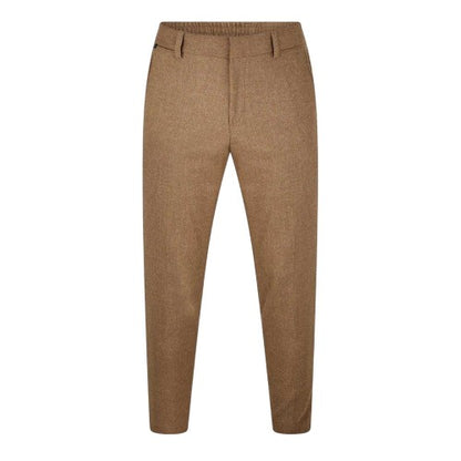 Front - Boss Mens Genius Virgin Wool Regular Trousers