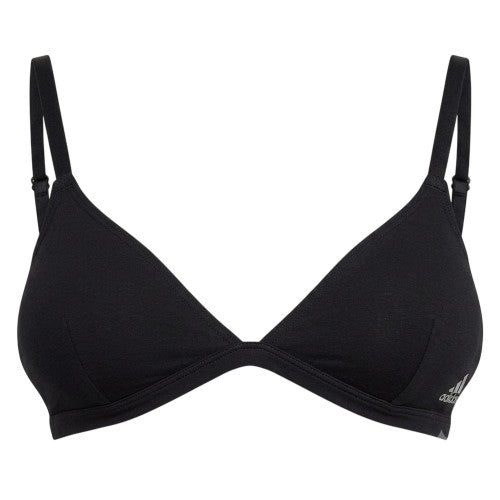 Front - Adidas Womens/Ladies Cotton Triangle Cups Bralette