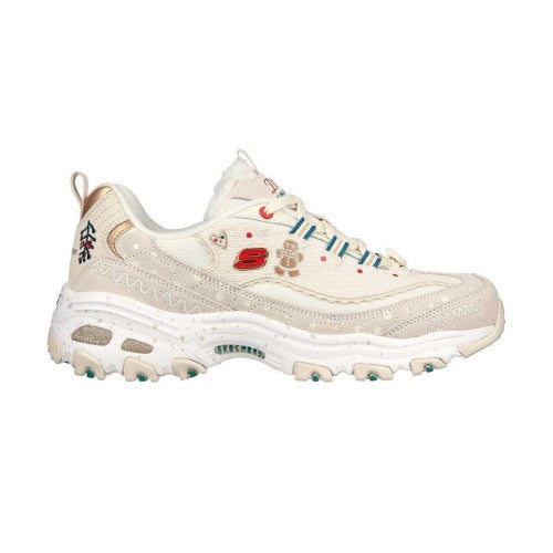 Front - Skechers Womens/Ladies DLites Christmas Suede Trainers