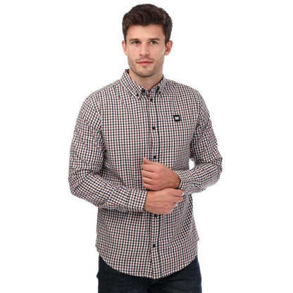 Front - Weekend Offender Mens Barbaro Checked Shirt