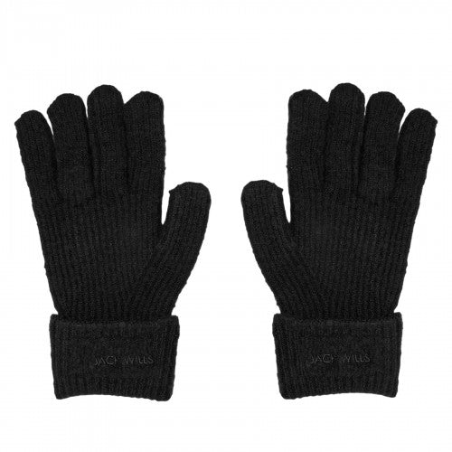 Front - Jack Wills Unisex Adult Knitted Fleece Gloves