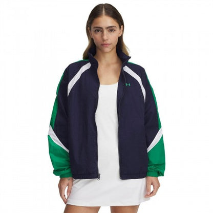 Front - Under Armour Womens/Ladies Icon Crinkle Track Jacket