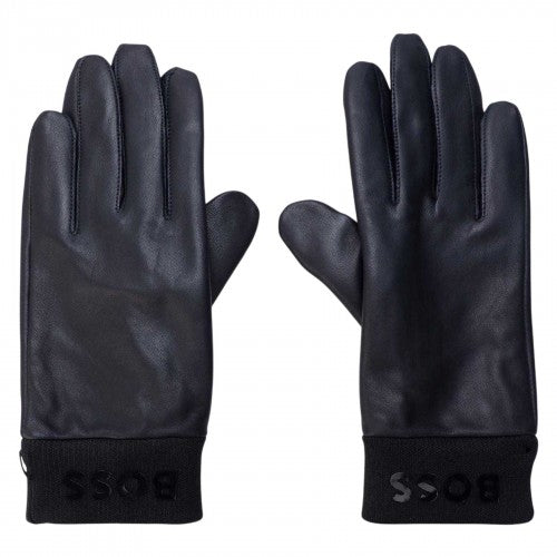 Front - Boss Mens Lambs Leather Gloves