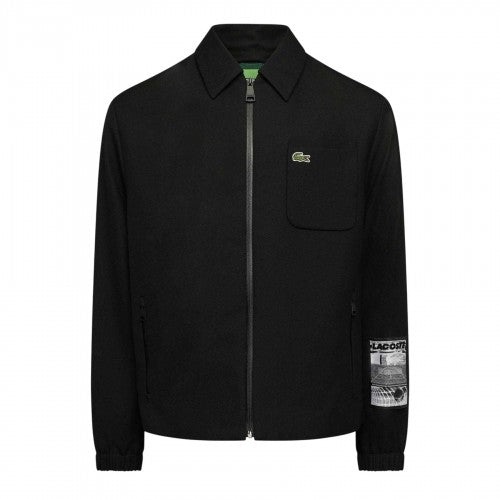 Front - Lacoste Mens Lined Track Jacket