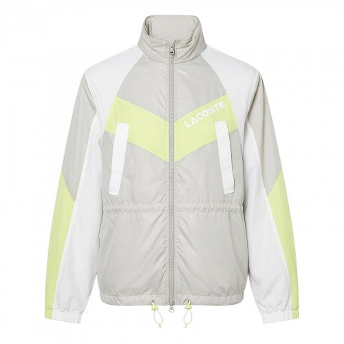 Front - Lacoste Womens/Ladies Colour Block Oversized Hooded Jacket