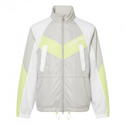 Front - Lacoste Womens/Ladies Colour Block Oversized Hooded Jacket