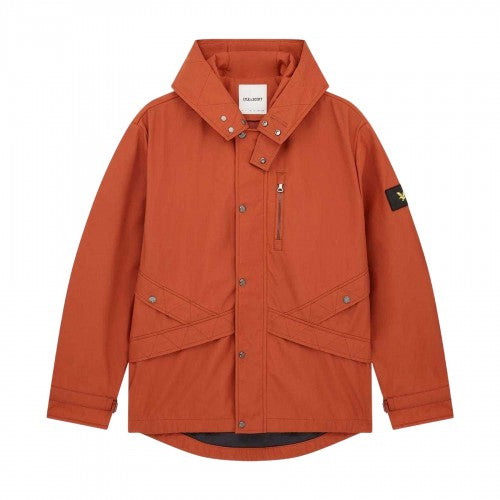 Front - Lyle & Scott Mens Cotton Blend Hooded Jacket