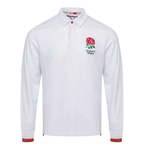 Front - England RFU Mens Crest Long-Sleeved Rugby Jersey