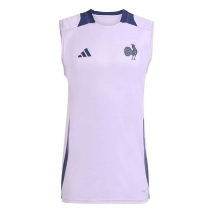 Front - France Mens World Cup 2025 Adidas Rugby Vest Top