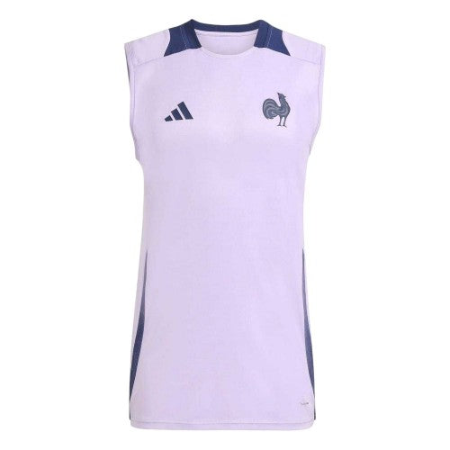 Front - France Mens World Cup 2025 Adidas Rugby Vest Top