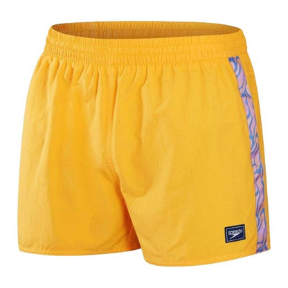 Front - Speedo Mens Retro 13 Swim Shorts