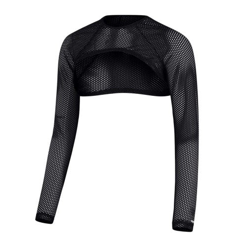 Front - Speedo Womens/Ladies Mesh Performance Crop Top