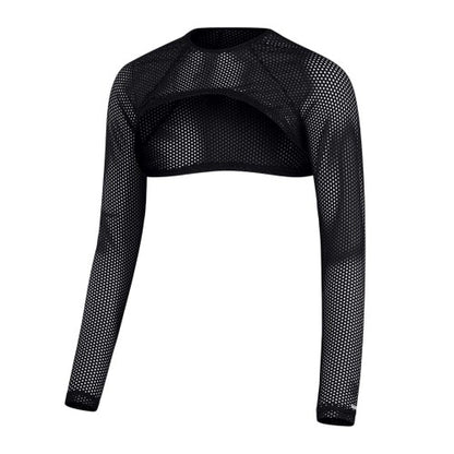 Front - Speedo Womens/Ladies Mesh Performance Crop Top