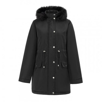 Front - Miso Womens/Ladies Hooded Full Zip Parka