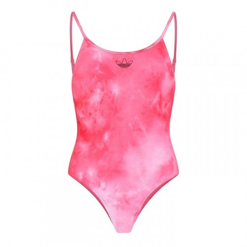 Front - Adidas Womens/Ladies Tie Dye One Piece Swimsuit