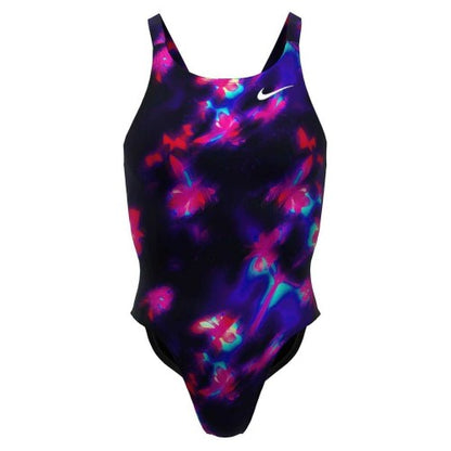 Front - Nike Womens/Ladies Floral Pattern One Piece Swimsuit