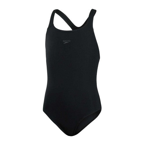Front - Speedo Girls Endurance+ Medalist One Piece Swimsuit