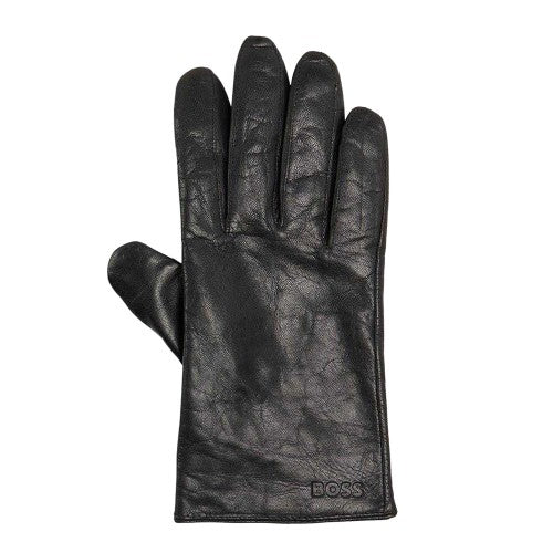 Front - Boss Mens Gioli Leather Gloves