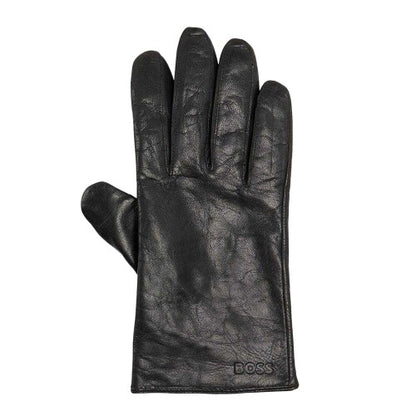 Front - Boss Mens Gioli Leather Gloves