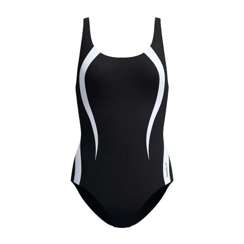 Front - Speedo Womens/Ladies Panelled One Piece Swimsuit