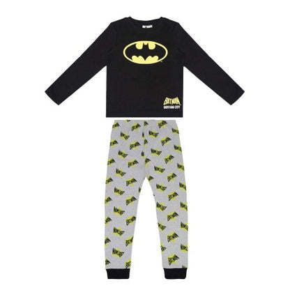 Front - Batman Boys Long Pyjama Set