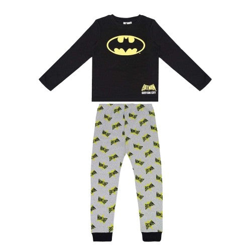 Front - Batman Boys Long Pyjama Set
