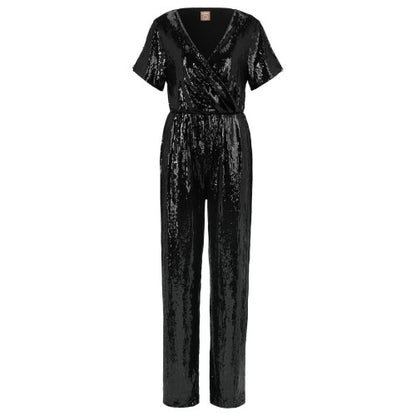 Front - Boss Womens/Ladies C Eseca Sequin Jumpsuit