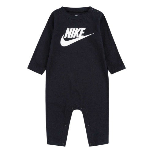 Front - Nike Baby Logo Crew Neck Romper