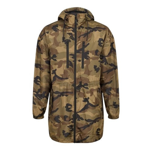Front - Brave Soul Mens Camouflage Lightweight Parka