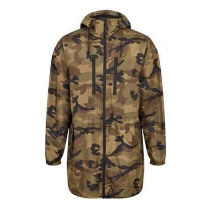 Front - Brave Soul Mens Camouflage Lightweight Parka