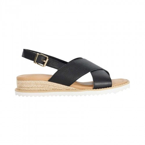 Front - Dune London Womens/Ladies Lemesos Leather Flat Sandals