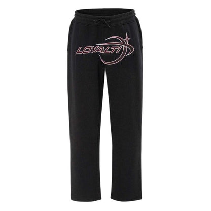 Front - Loyalti Mens Cotton Galaxy Relaxed Fit Joggers