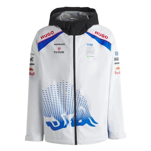 Front - Hugo Mens BW Visa Cash App Red Bull Hooded Jacket