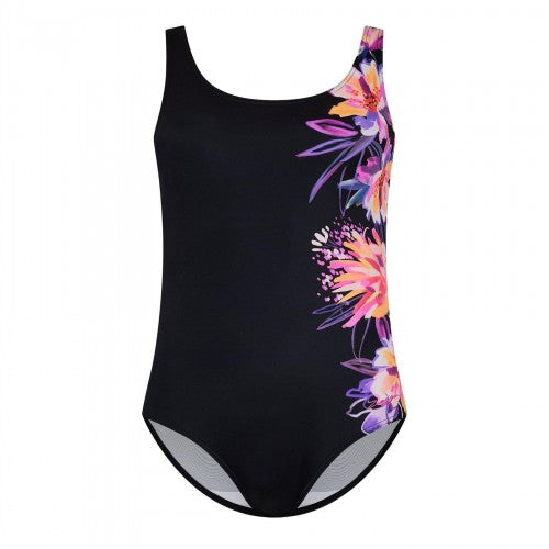 Front - Zoggs Womens/Ladies Floral Scoopback One Piece Swimsuit