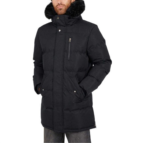 Front - Brave Soul Mens Faux Fur Trim Parka