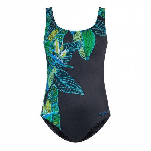 Front - Zoggs Womens/Ladies Corsica Scoopback One Piece Swimsuit