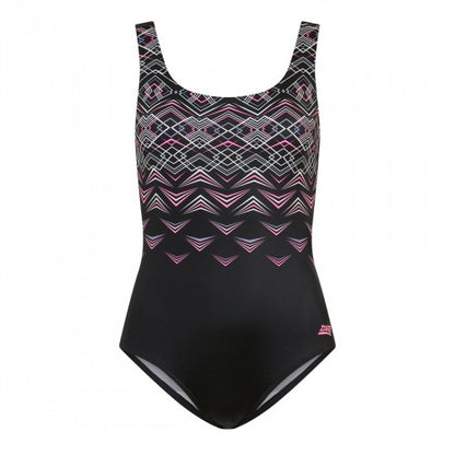 Front - Zoggs Womens/Ladies Electric Scoopback One Piece Swimsuit