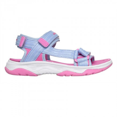 Front - Skechers Girls Trail Flat Sandals
