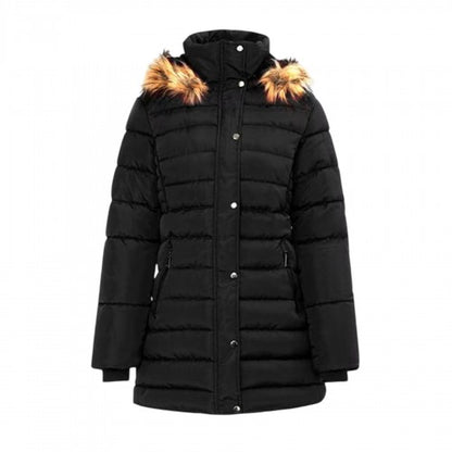 Front - I Saw It First Womens/Ladies Faux Fur Detachable Hood Parka
