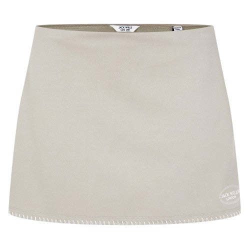 Front - Jack Wills Womens/Ladies Stretch Mini Relaxed Fit Skort