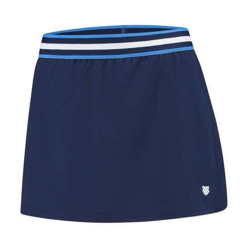 Front - K-Swiss Childrens/Kids Core Team Striped Tennis Skort